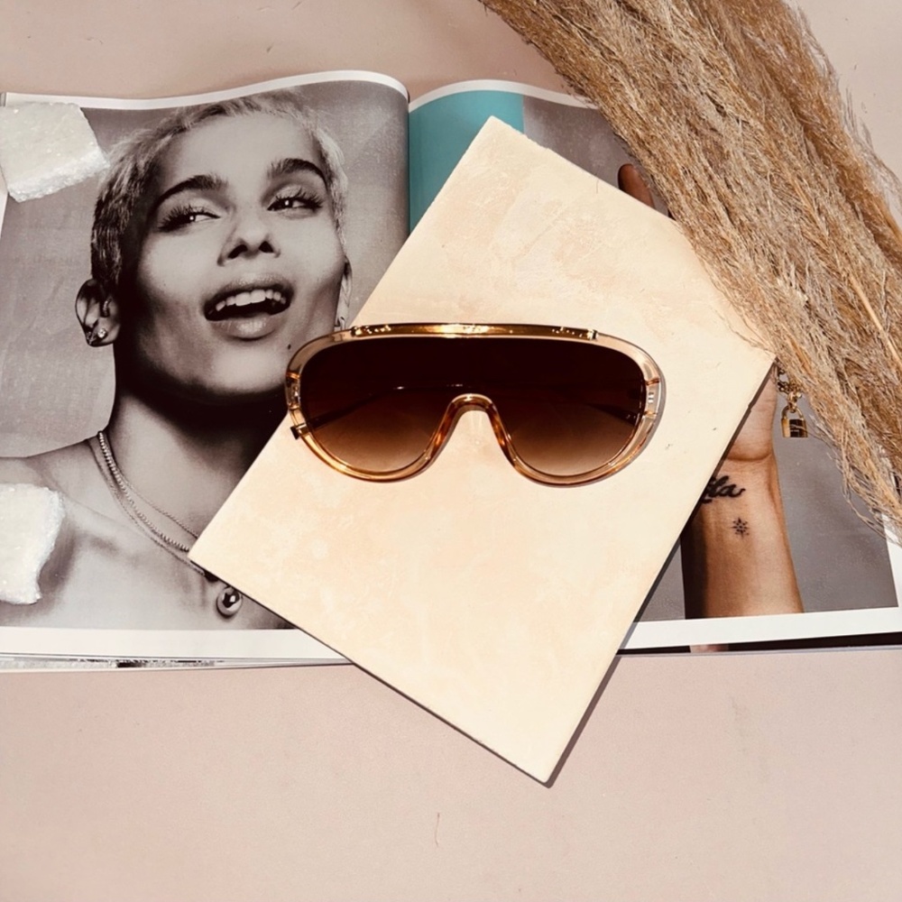 SUNGLASSES Oversized Transparent Shades